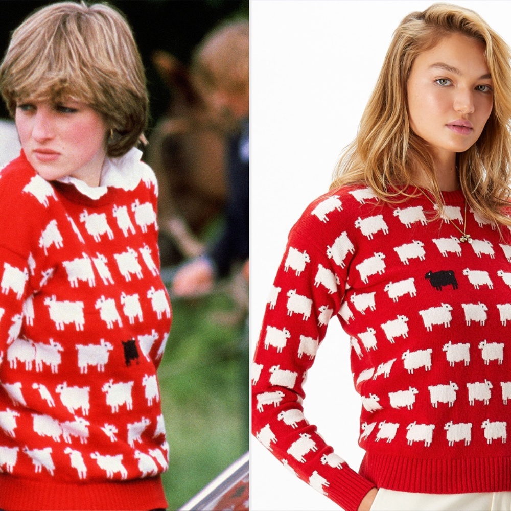 NWT Princess Diana Sheep Sweater M